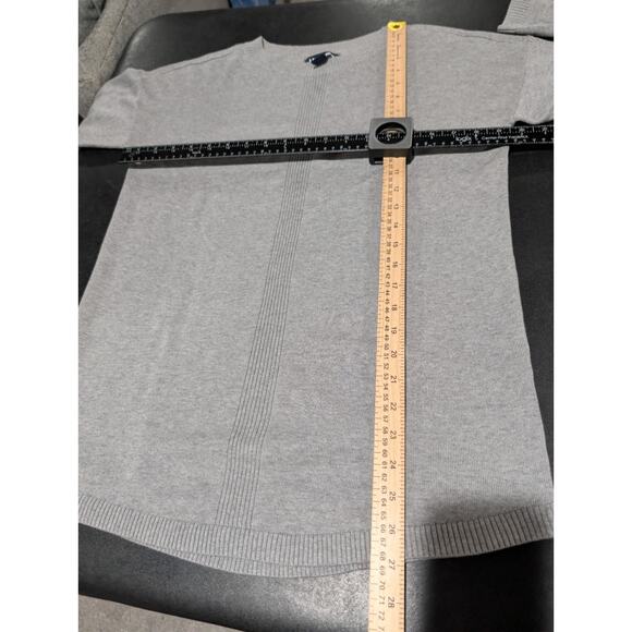 Lands' End Women's Gray Oversized Tunic Sweater Knit Knee Length Shirt Size XS - Picture 11 of 14